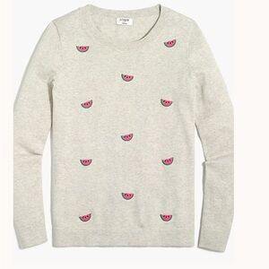J. Crew Teddie Watermelon Sweater